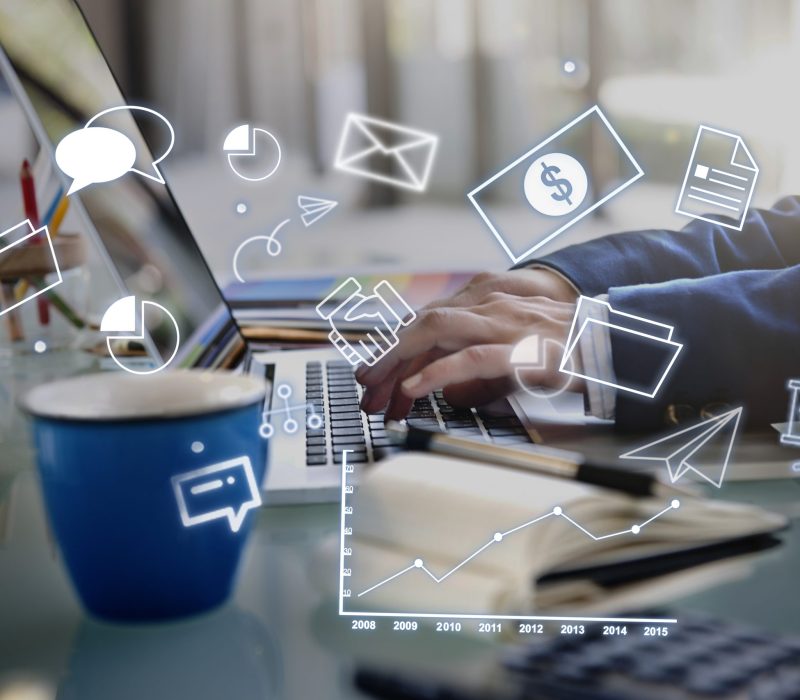 Corporate Management Strategy Solution Branding Concept